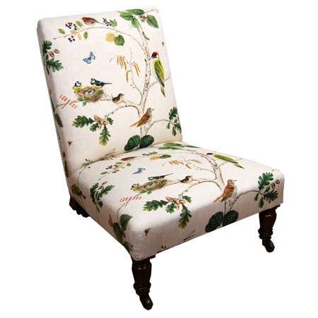 Victorian oak upholstered nursing chair by Gillows - The Sitting Place