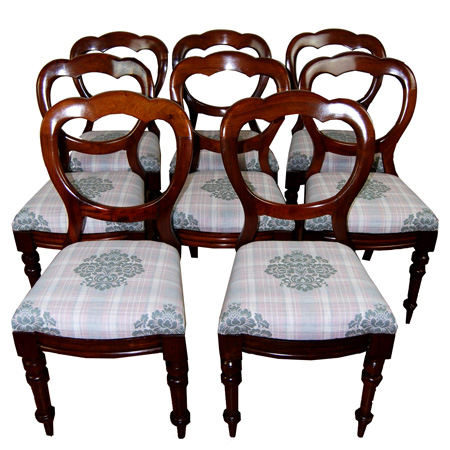 Victorian crown-top dining chairs - The Sitting Place