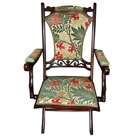 Victorian mahogany folding chair - The Sitting Place
