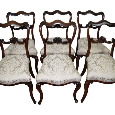 Victorian rosewood dining chairs - The Sitting Place