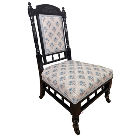 Aesthetic ebonised chair possibly retailed by Gregory & co - The Sitting Place