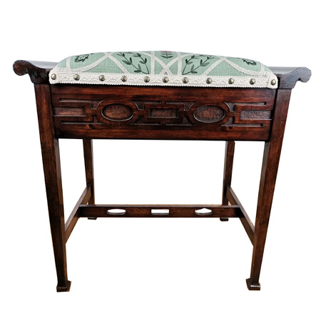 Arts & Crafts piano or music stool - The Sitting Place