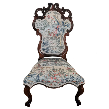 Victorian rosewood nursing chair - The Sitting Place