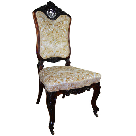 Victorian carved salon or nursing chair- The Sitting Place