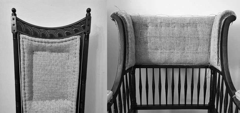 Every individual item of antique seating has different upholstery requirements depending on period of the item in question, frame shape and lines.